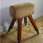 Vintage Suede Pommel Horse