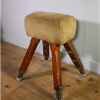 Vintage Suede Pommel Horse