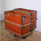 Red Industrial Storage Trolley