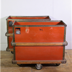 Red Industrial Storage Trolley