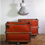 Red Industrial Storage Trolley