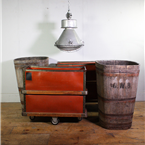 Red Industrial Storage Trolley