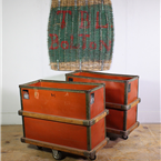 Red Industrial Storage Trolley