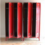 Red Metal Lockers