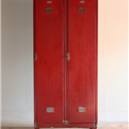 Red Metal Lockers