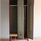 Red Metal Lockers