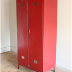 Red Metal Lockers