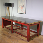 Industrial Red Table