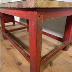 Industrial Red Table