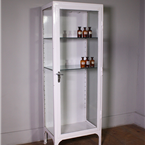 Single Door White Medical Cabinet