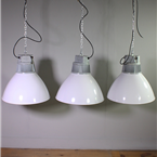 White Industrial Pendant Lights