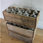 Hungarian Wooden Crates With Bottles