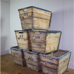 French Wooden Crates