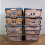 French Wooden Crates