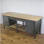 Grey Industrial Workbench