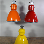 Coloured Czech Industrial Lights 