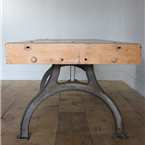 industrial table arched legs