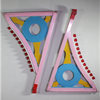 Pink Fair Ground Bumper Car Panels