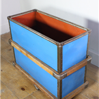 Blue industrial Storage trolley