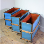 Blue industrial Storage trolley