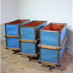 Blue industrial Storage trolley