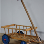 Blue Wheeled Trolley