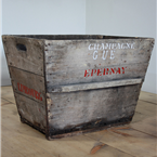 champagne crate red epernay