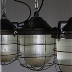 Czech Caged Industrial Lights