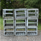 metal flower crates