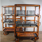 Large Orange Storage Shelving 