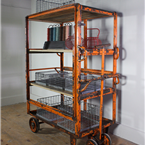 Large Orange Storage Shelving 