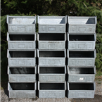 Large Industrial Metal Bins 