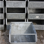 Large Industrial Metal Bins 