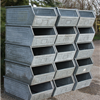 Large Industrial Metal Bins 