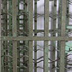 Green Metal Wine Cages.