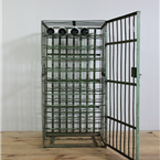 metal green wine cages